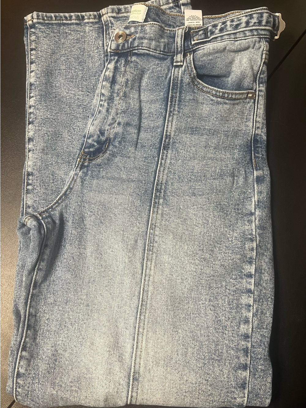 Regeneration Light Wash High-Waisted Denim Jeans Size